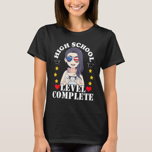 Girls High School Graduation 2022 Sunglasses Ameri T-Shirt (Front)