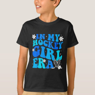 Girls Hockey In My Hockey Girl Era Ice Hockey Play T-Shirt