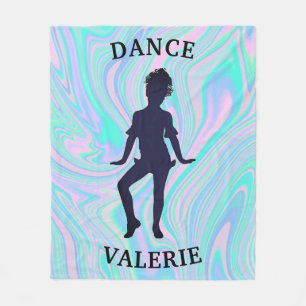 Girls Holographic Dance Fleece Blanket