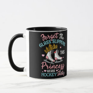 Girls Ice Hockey This Princess Wears Hockey Skates Mug