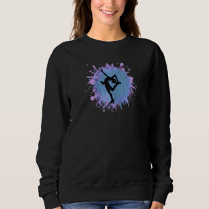 Girls Ice Skating Skater Figure Skate Dancer Biell Sweatshirt
