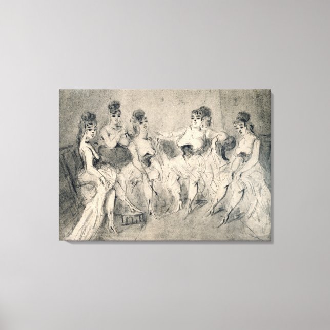 Girls in a Bordello Canvas Print (Front)