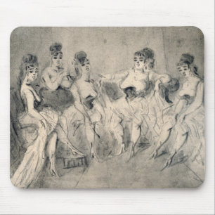 Girls in a Bordello Mouse Pad
