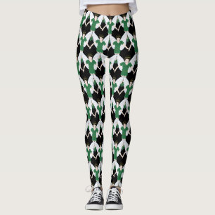Girls Irish Clover Fairy Leggings