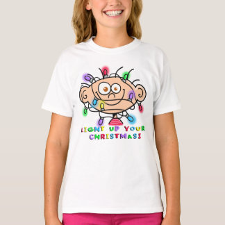 Girl's Jimmy "Light Up Your Christmas" T shirt