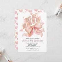 Girls Just Wanna Be One 1st Birthday 