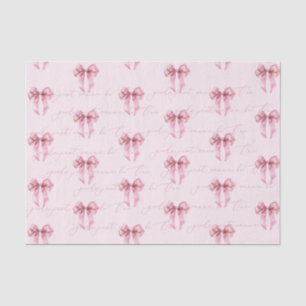 Girls just wanna be One Pink Bow Birthday Tissue Paper