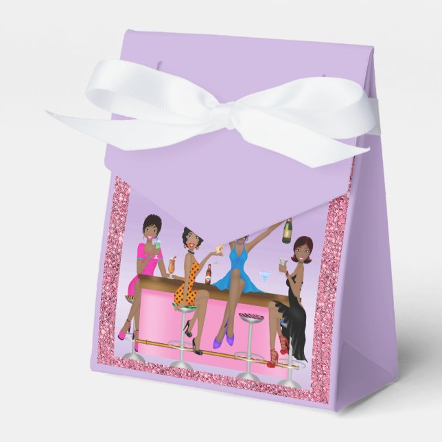 Girls Just Wanna Have Fun Bachelorette Favor Box (Front Side)