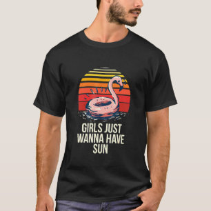 Girls Just Wanna Have Sun Tropical Beach Bum Sunny T-Shirt