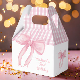 Girls Just Wanne Be One Pink Bow Coquette Birthday Favor Box