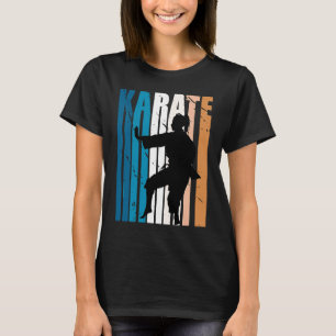 Girls Karate Blue Orange Colors Boyish Tomboy Daug T-Shirt