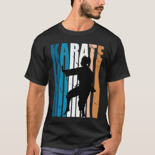Girls Karate Blue Orange Colours Boyish Tomboy Dau T-Shirt