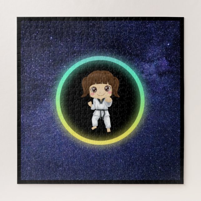 Girls Karate Galaxy    Jigsaw Puzzle (Vertical)