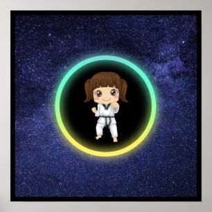 Girls Karate Galaxy    Poster