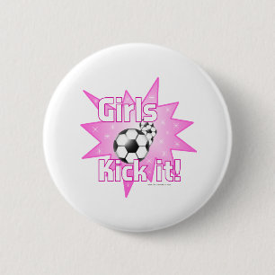 Girls Kick it 2 Inch Round Button