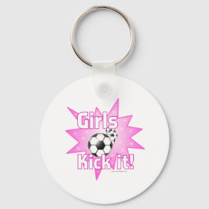 Girls Kick it Keychain