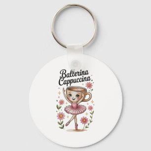 Girls Kids Meme Italian Brainrot Ballerina Cappucc Keychain