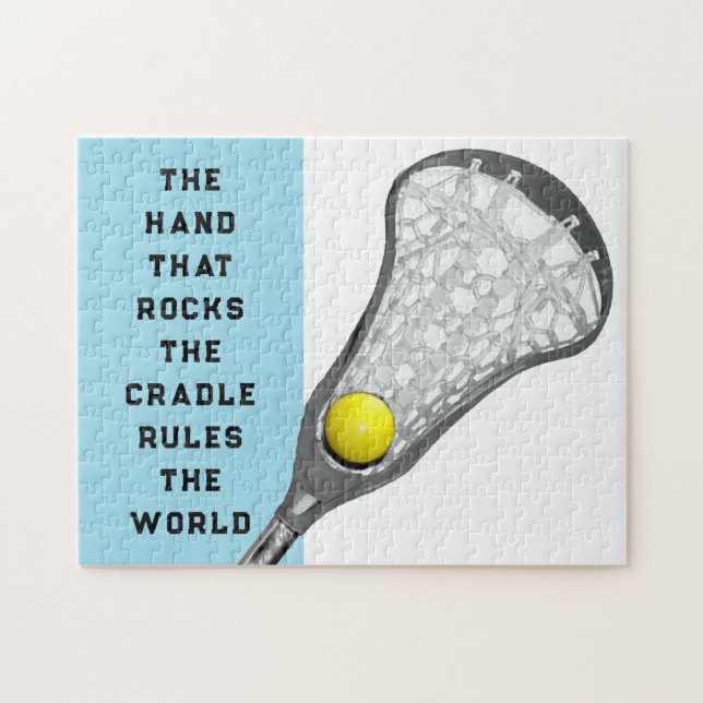 Girls Lacrosse Gift Jigsaw Puzzle (Horizontal)