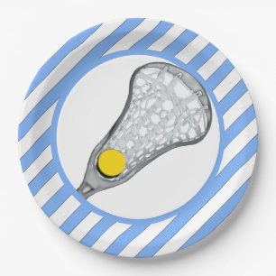 Girls Lacrosse Paper Plate