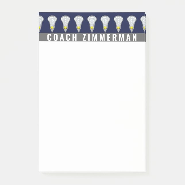 Girls Lacrosse Post-it Notes (Front)