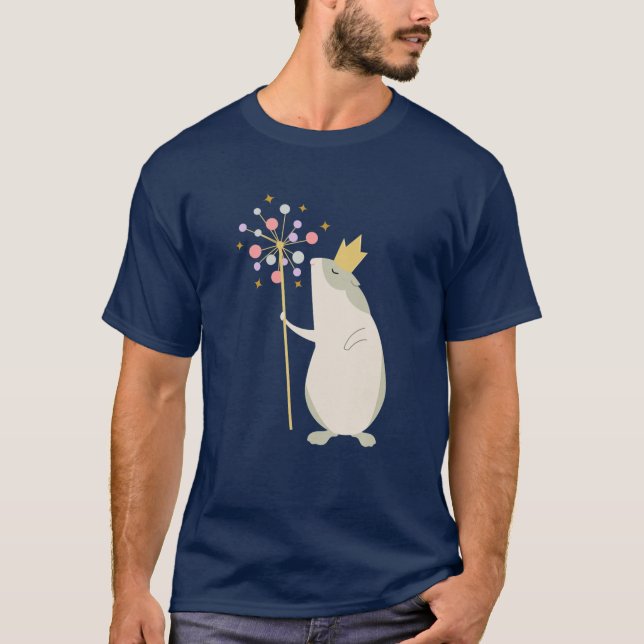 Girls, Ladies Gerbil Hamster Guinea Pig Queen Desi T-Shirt (Front)