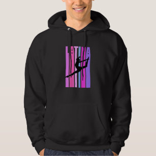 Girls Latina Gymnastics Dancer Dancing Gymnast Ret Hoodie