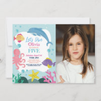 Girls Let's Dive Five 5th Pink Dolphin Sea Photo