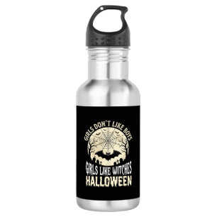 Girls Like Witches Halloween Bat Design_1 532 Ml Water Bottle