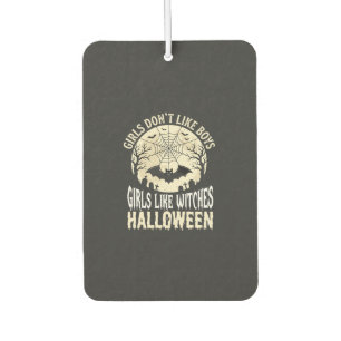 Girls Like Witches Halloween Bat Design_1 Air Freshener