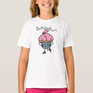 Girl's Lil' Miss Cuppy Cake Birthday T-Shirt