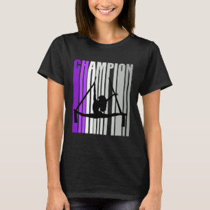 Girls Lilac Aerialist Girls Birthday Retro Vintage T-Shirt