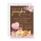 Girls Little Pumpkin Rustic Wood Fall Baby Shower