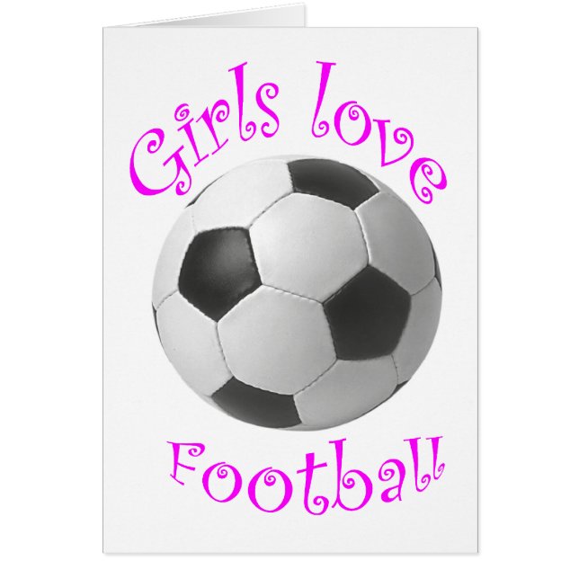 Girls love football art gifts (Front)