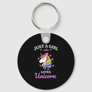 Girls love Unicorn Fan Club   Keychain