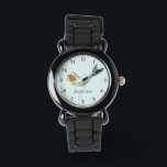 Girls Magical and Whimsical Sea Mermaid Kids Watch<br><div class="desc">This cute and whimsical kids watch features an under the sea magical mermaid,  with a simple blue background. The watch can be personalized with your girls name and has clear numbers,  the perfect gift for any mermaid enthusiast.</div>