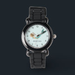 Girls Magical and Whimsical Sea Mermaid Kids Watch<br><div class="desc">This cute and whimsical kids watch features an under the sea magical mermaid,  with a simple blue background. The watch can be personalized with your girls name and has clear numbers,  the perfect gift for any mermaid enthusiast.</div>