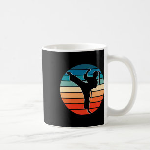 Girls Martial Arts Gift - Karate Kickboxing Retro Coffee Mug