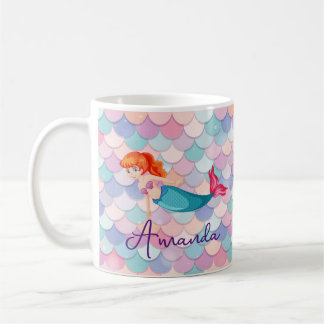 Girls Mermaid Personalized Mug