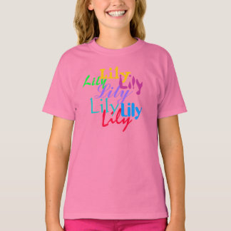 Girls Name Fitted T-shirt