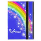 Girls name rainbow pink blue ipad air powis case