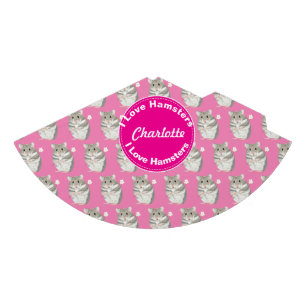 Girls named Party Hat with Grey and White Hamster