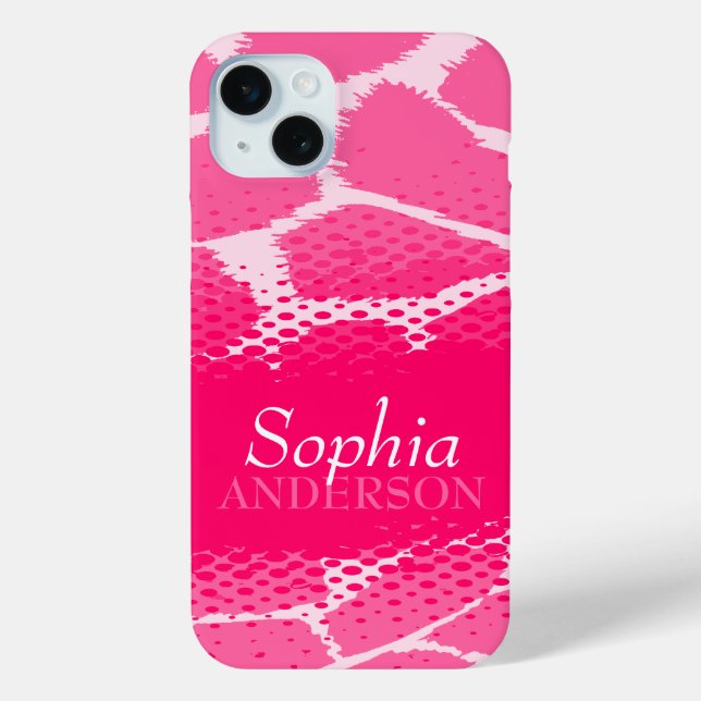 Girls named pink graphic animal print  Case-Mate iPhone case (Back)