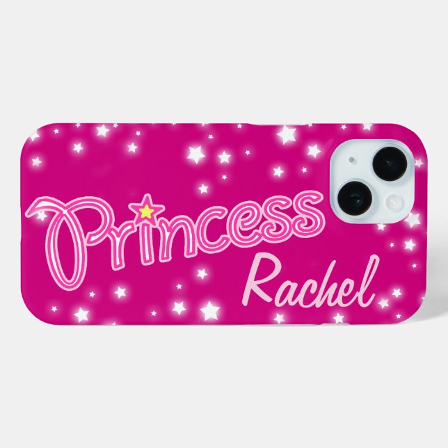 Girls named pink princess star graphic Case-Mate iPhone case (Back (Horizontal))