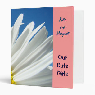 Girls Names binder Our Cute Girls Daisy Flower