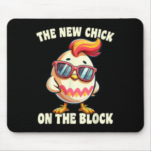 Girls New Chick On The Block Egg Hunting Easter Wo Mouse Pad