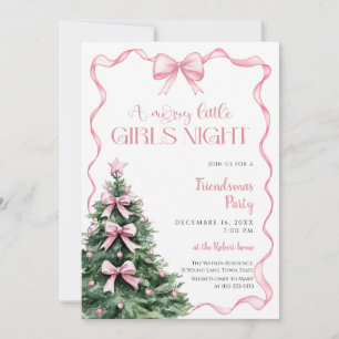 Girls Night Christmas Party Invitation