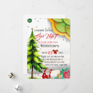 Girls Night Christmas Party Invitation, Friendsmas Holiday Card