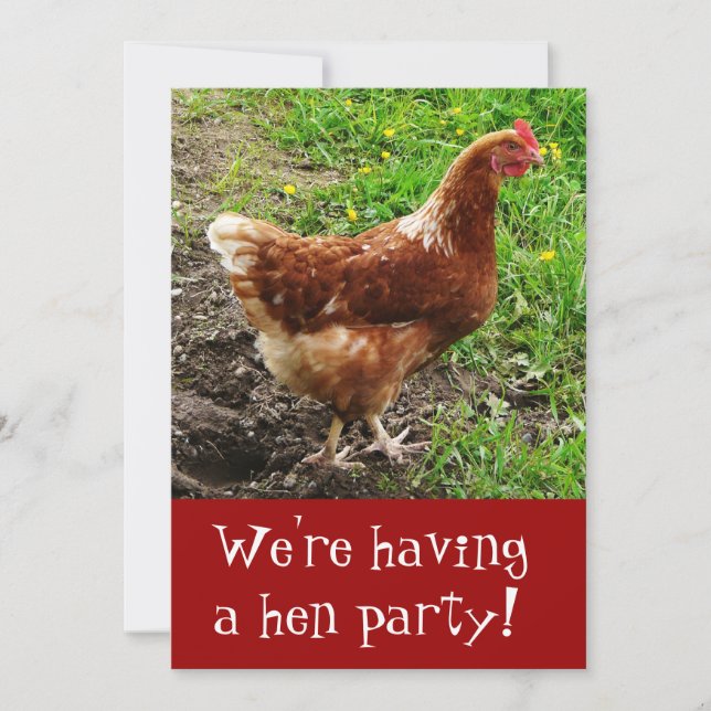 Girl's Night! Invitation for Bachelorettes (Front)