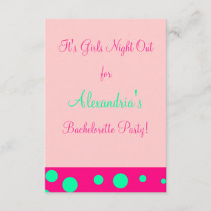 "Girls Night Out/Bachelorette Party" Invitation