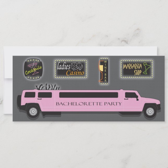 Girls Night Out Bachelorette Party Invitation (Front)